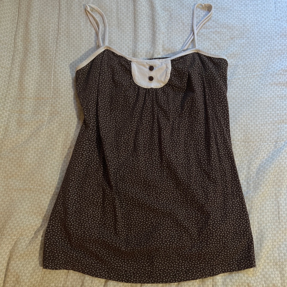 Brown floral Tank
